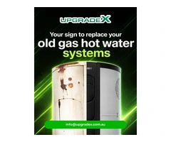 UpgradeX – Replace Your Old Gas Hot Water System Today! 🔥➡️♻️