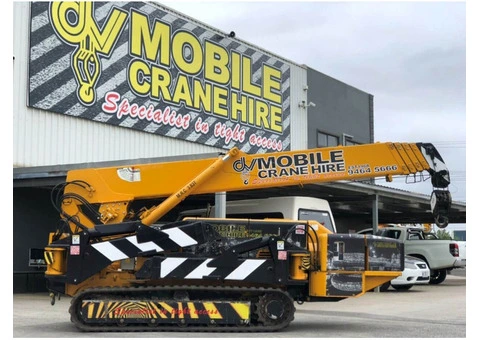 Our Crawler Mounted Crane Handles Tight Sites Without Compromise