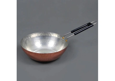 Buy Copper Wok Pan – Hand Crafted with Wire Handle