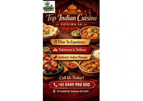 Indian Food Near Goolwa - Quick Takeaway & Delivery