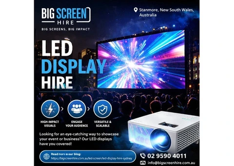 Reliable LED Display Hire for Events Across Sydney Today