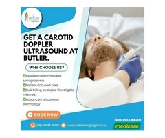 Get a Carotid Doppler Ultrasound at Butler Medical Imaging. (08) 9544 3999