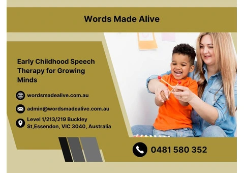 Early Childhood Speech Therapy Ascot Vale for Growing Minds