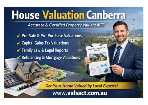 House Valuation Canberra | Certified Property Valuers ACT