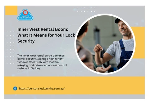Lock Security in the Inner West Rental Boom | Benson’s Locksmiths