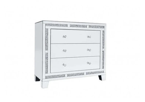 Bedside Dressing Table with a Mirror for a Luxurious Bedroom