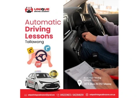 Automatic Driving Lessons Tallawong – Learn with Confidence