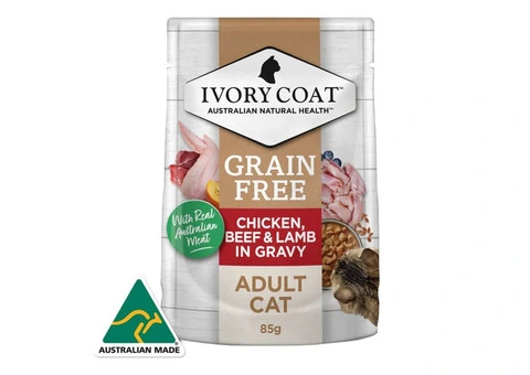 Ivory Coat Grain Free Chicken Beef & Lamb Adult Cat Wet Food