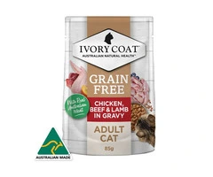 Ivory Coat Grain Free Chicken Beef & Lamb Adult Cat Wet Food