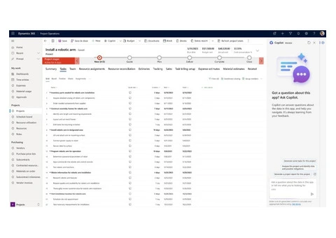 Dynamics CRM Project Service