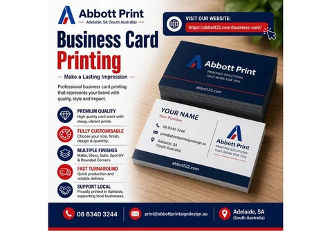 Professional Business Card Printing in Adelaide | Stand Out Instantly