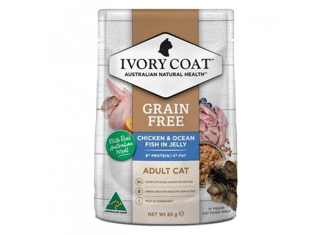 Ivory Coat Adult Grain Free Chicken & Ocean Fish in Jelly