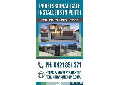 Professional Gate Installers in Perth for Homes & Businesses
