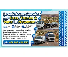 Breakdown Service for Cars, Trucks & Vans in Newman