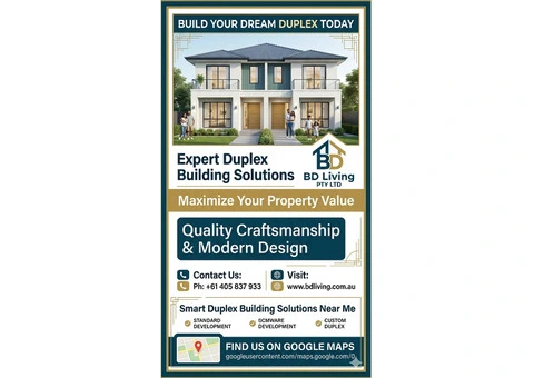 Build Your Dream Duplex Today!