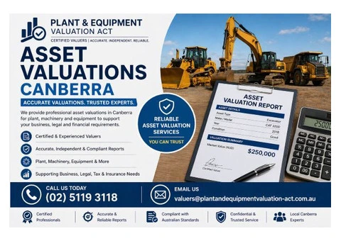 Asset Valuations Canberra | Certified Plant & Equipment Valuers