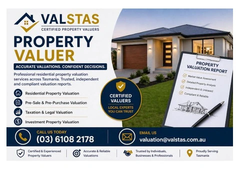 Property Valuer Tasmania | Certified Residential Property Valuation Experts