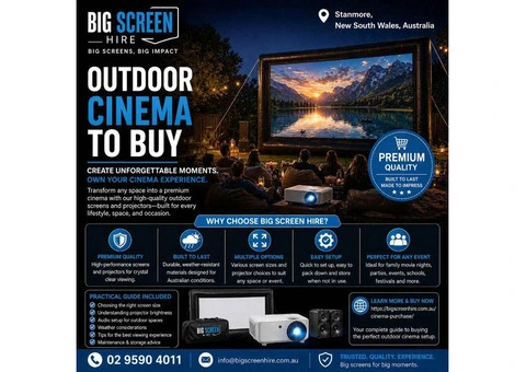 Plan Your Perfect Event with Outdoor Cinema to Buy Today