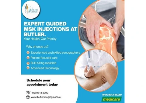 Expert Guided MSK Injections at Butler Medical Imaging. (08) 9544 3999