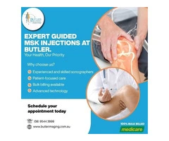 Expert Guided MSK Injections at Butler Medical Imaging. (08) 9544 3999