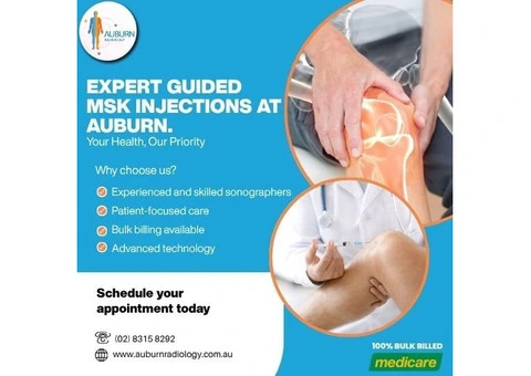 Expert Guided MSK Injections at Auburn Radiology. (02) 8315 8292