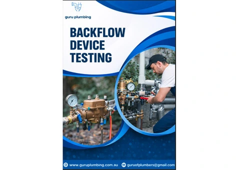 Backflow Device Testing in Port Hedland - Guru Plumbing