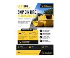 Best Skip Bin Hire in St Leonards VIC – Fast Delivery & Great Prices
