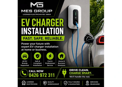 Professional EV Charger Installation in Melbourne | MES Group