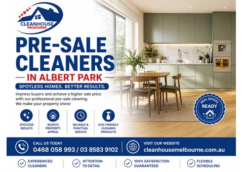 Expert Pre-sale Cleaners in Albert Park | Maximize Your Property Value - 1/3