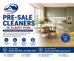 Expert Pre-sale Cleaners in Albert Park | Maximize Your Property Value