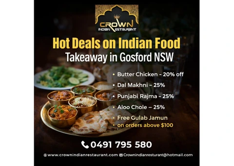 Best Indian Food Near Me in Gosford – Tasty Meals & Amazing Offers at Crown Indian Restaurant - 1/3