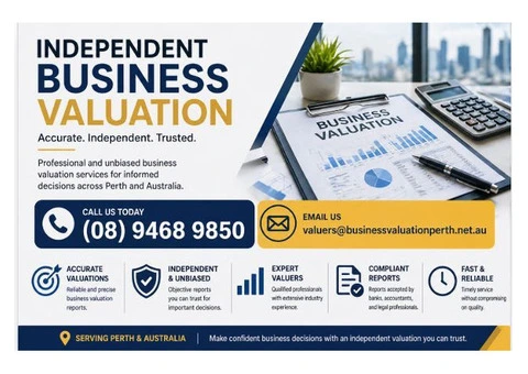 Independent Business Valuation Services Perth Experts
