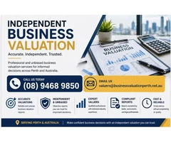 Independent Business Valuation Services Perth Experts
