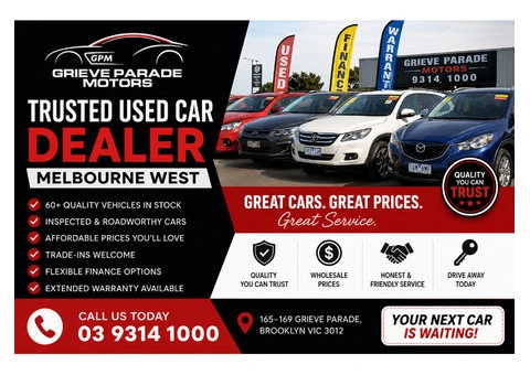 Trusted Used Car Dealer Melbourne West – Great Prices