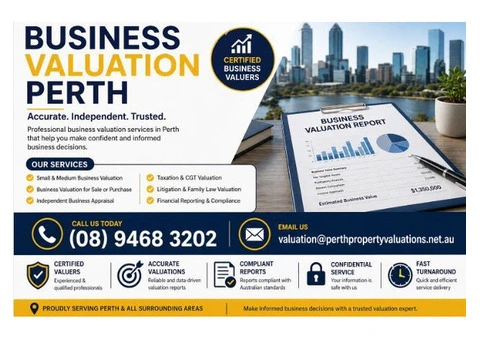 Business Valuation Perth | Certified Valuers & Reports
