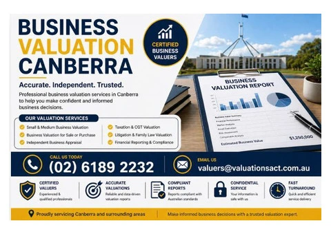 Business Valuation Canberra | Certified & Trusted Valuers