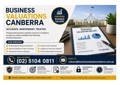 Business Valuations Canberra | Certified Valuers & Reports