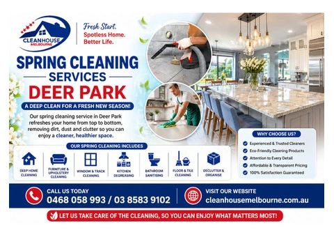 Professional Spring Cleaning Services in Deer Park | Deep Home Refresh - 1/4