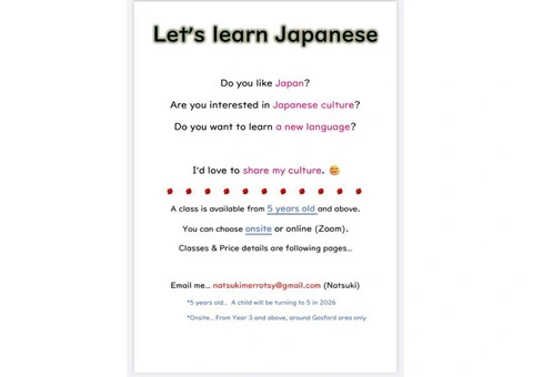 Japanese lesson - 1/3