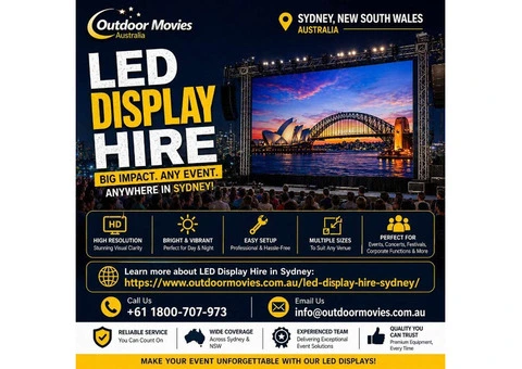 Led Display Hire for Events That Need Bright, Clear Visual Impact