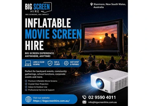 Make Event Nights Easy with Inflatable Movie Screen Hire Setup