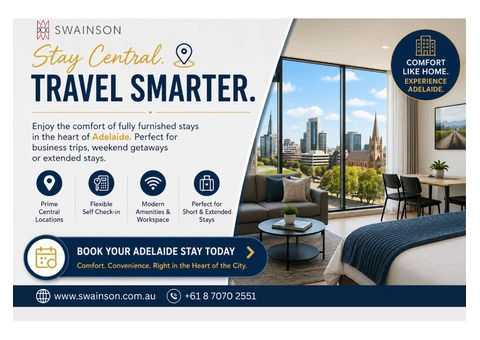 Premium Adelaide Accommodation for Comfortable & Flexible Stays | Swainson