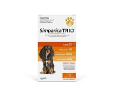 Simparica TRIO for Small Dogs 5.1-10kg (Orange)