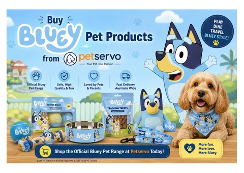 Buy Bluey Pet Products at Petservo – Fun, Safe & High-Quality Pet Essentials. - 1/3
