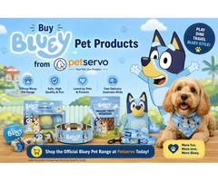 Buy Bluey Pet Products at Petservo – Fun, Safe & High-Quality Pet Essentials.