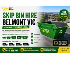 Best Skip Bin Hire Belmont VIC – Fast Delivery & Affordable Prices | Free Quote
