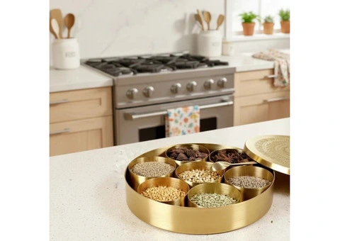 Brass Spice Box with Gift Box - 3/3