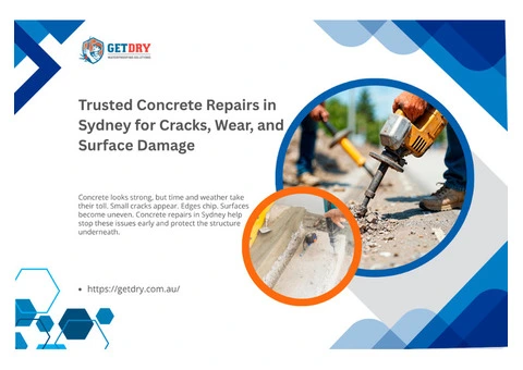 Trusted Concrete Repairs in Sydney for Cracks, Wear, and Surface Damage