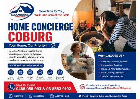 Professional Home Concierge Coburg | Bespoke Lifestyle Management Services - 1/4