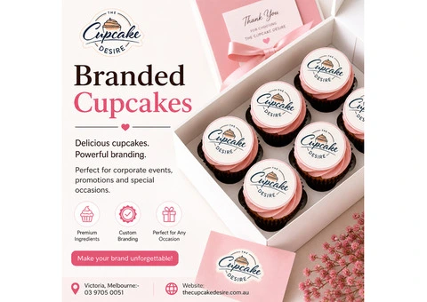 Branded Cupcakes in Melbourne - The Cupcake Desire